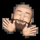 Bearded man emoji